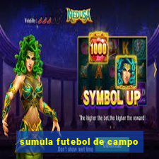 sumula futebol de campo